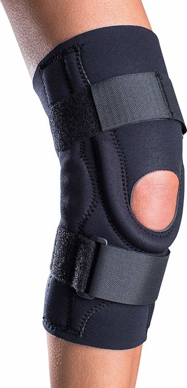Comfortable Hinged Knee Brace Open Patella Protector Wrap For Pain Relief